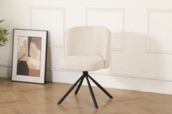 Linda med drejefunktion stof beige