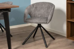 Liv med drejefunktion plys grå