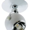 Loftlampe kugleformet 1 spot hvid