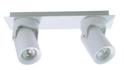 Loftspot 2 lyskilder hvid