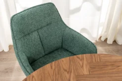 Louise med drejefunktion teddy mørkegrøn