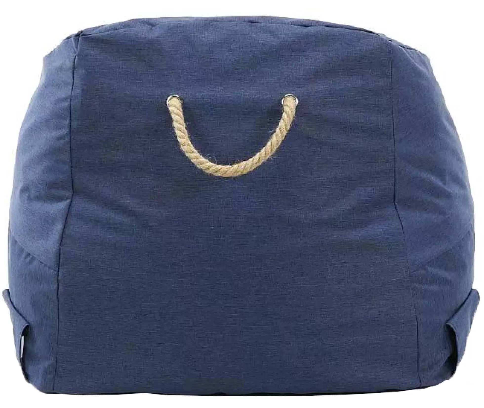 Lounge sækkestol med armlæn denim