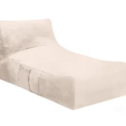 Lounge sækkestol stof creme