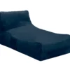 Lounge sækkestol stof mørkeblå