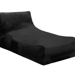 Lounge sækkestol stof sort