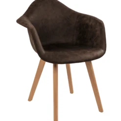 Lucas suede mørkebrun/natur
