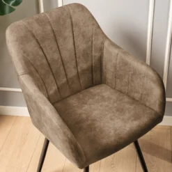 Lucy med drejefunktion suede beige