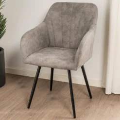 Lucy med drejefunktion suede grå