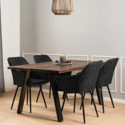 Lucy med drejefunktion suede sort