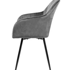Lucy med drejefunktion velour mørkegrå