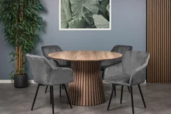 Lucy med drejefunktion velour mørkegrå
