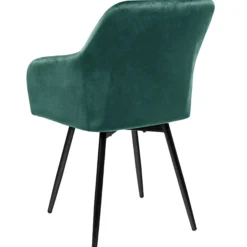 Lucy med drejefunktion velour mørkegrøn