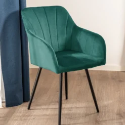 Lucy med drejefunktion velour mørkegrøn