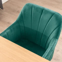 Lucy med drejefunktion velour mørkegrøn