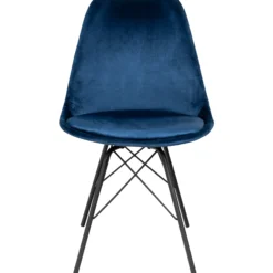 Mads velour blå/sort