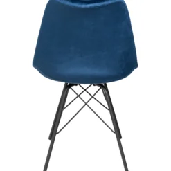 Mads velour blå/sort