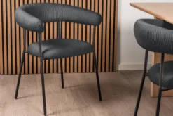 Mia fløjl mørkegrå