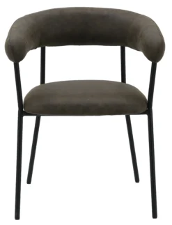 Mia suede mørkegrå