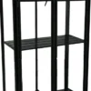 Minidrivhus med hjul poly sort 77,6x41,5x111,1cm.