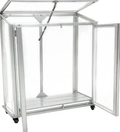 Minidrivhus poly sølv 67,6x33,2x69cm