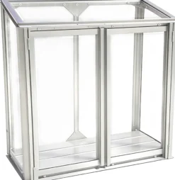 Minidrivhus poly sort 67,6x33,2x69cm