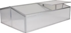 Minidrivhus sølv 120x80x37cm