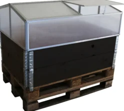 Minidrivhus sølv 120x80x37cm
