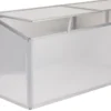 Minidrivhus sølv 120x80x57cm