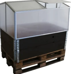 Minidrivhus sølv 120x80x57cm