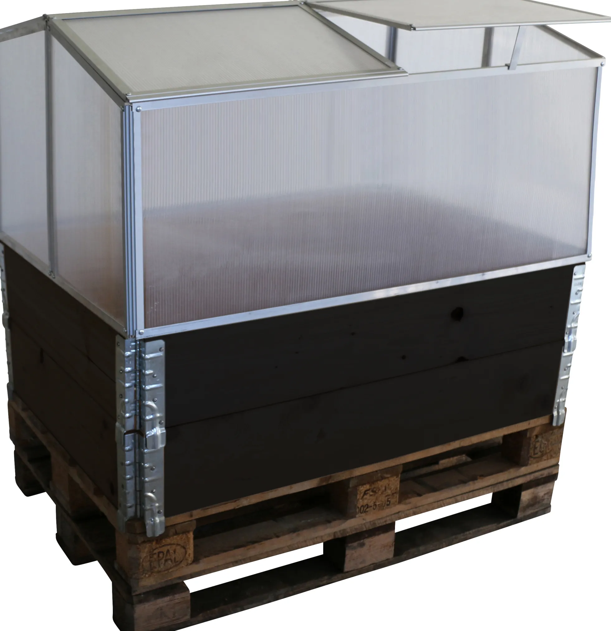 Minidrivhus sølv 120x80x57cm