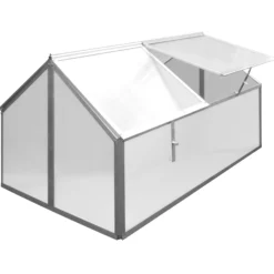 Minidrivhus sølv 120x80x67cm
