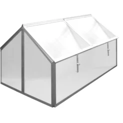 Minidrivhus sølv 120x80x67cm