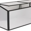 Minidrivhus sort 120x80x57cm