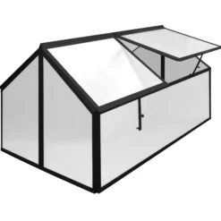 Minidrivhus sort 120x80x67cm