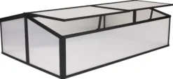 Minidrivhus sort 120x80x37cm
