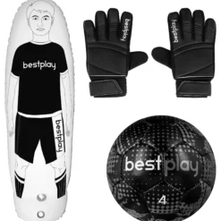 Målmandshandske til børn + Platinum Fodbold str.4 + Airdummy 160cm