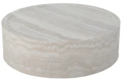 Modena beige/hvid ø80x30cm