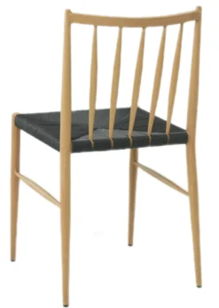 Mona med fletsæde natur/sort