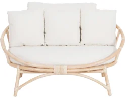 Muscat 2 pers. loungesofa hvid