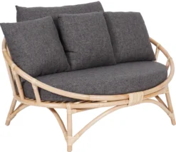 Muscat 2 pers. loungesofa mørkegrå