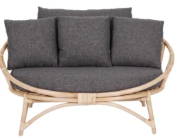 Muscat 2 pers. loungesofa mørkegrå