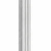 Nedgravningsstolpe 1 stk sølv 180cm komposithegn