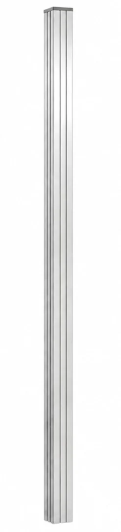 Nedgravningsstolpe 1 stk sølv 180cm komposithegn