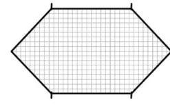 Net til fodboldmål 90x60cm.