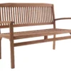 Nina bænk i kerne teaktræ 120x54x88cm