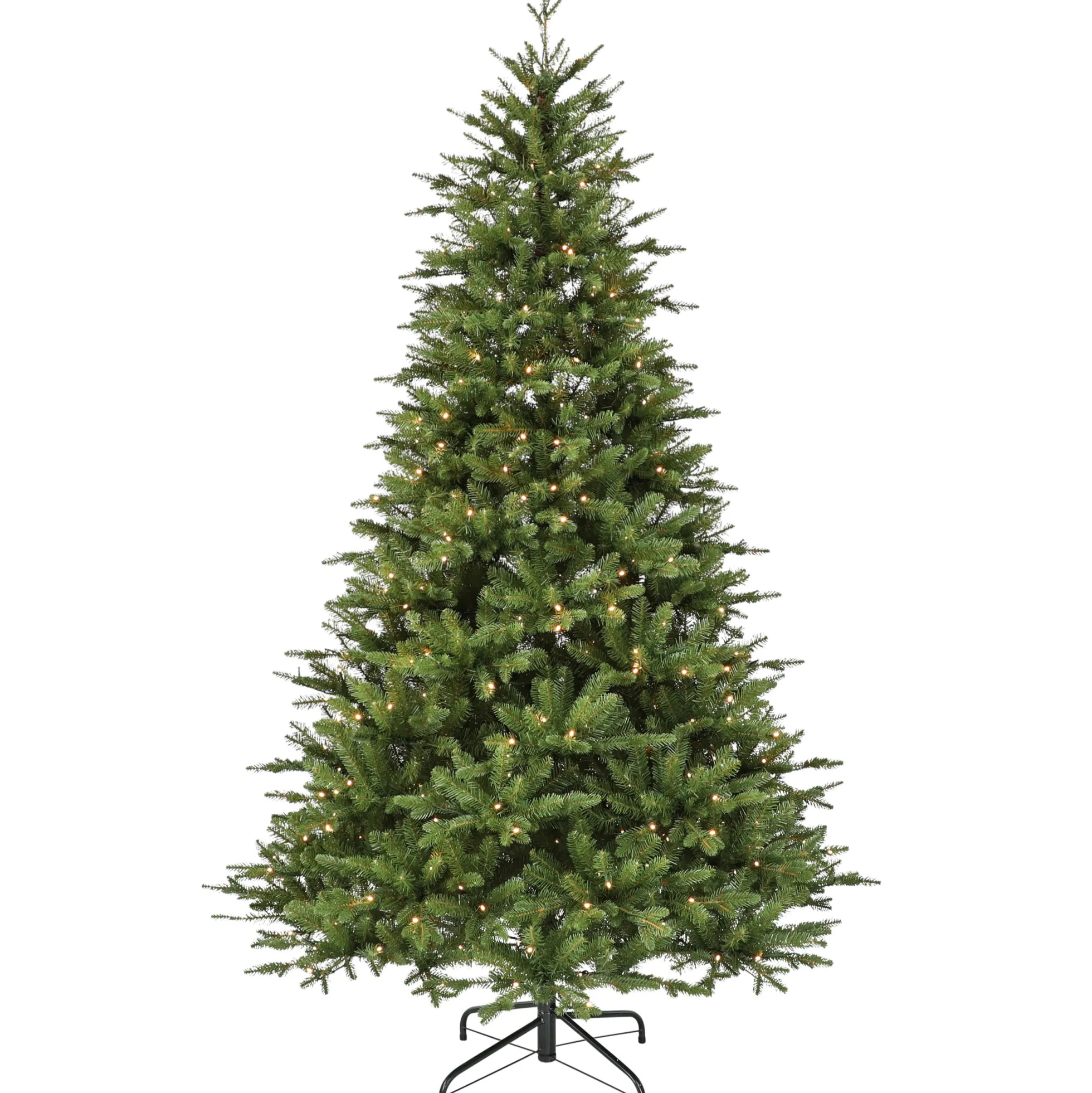 Nordisk juletræ med lys 210cm