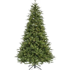 Nordisk juletræ med lys 240cm
