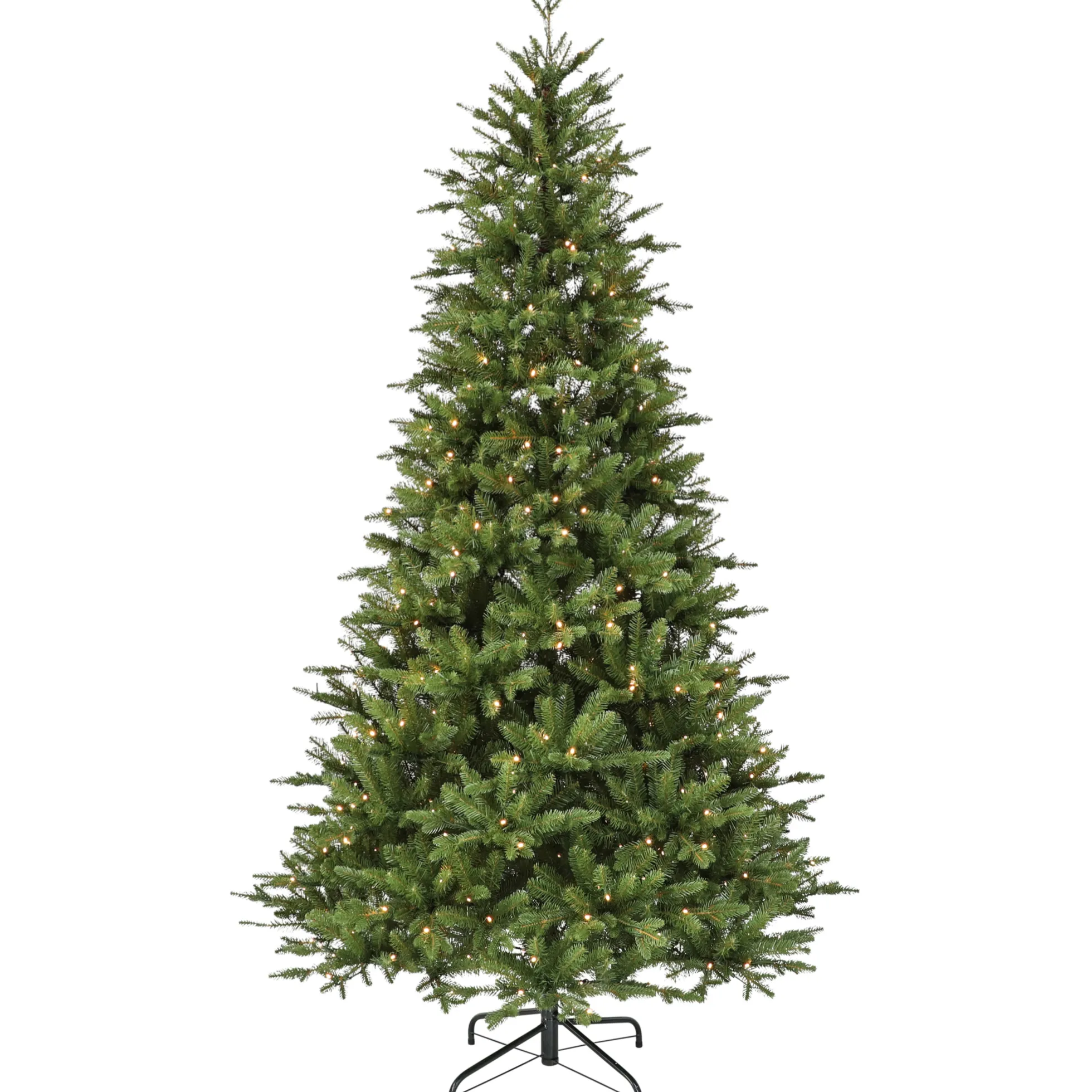 Nordisk juletræ med lys og timer 270cm