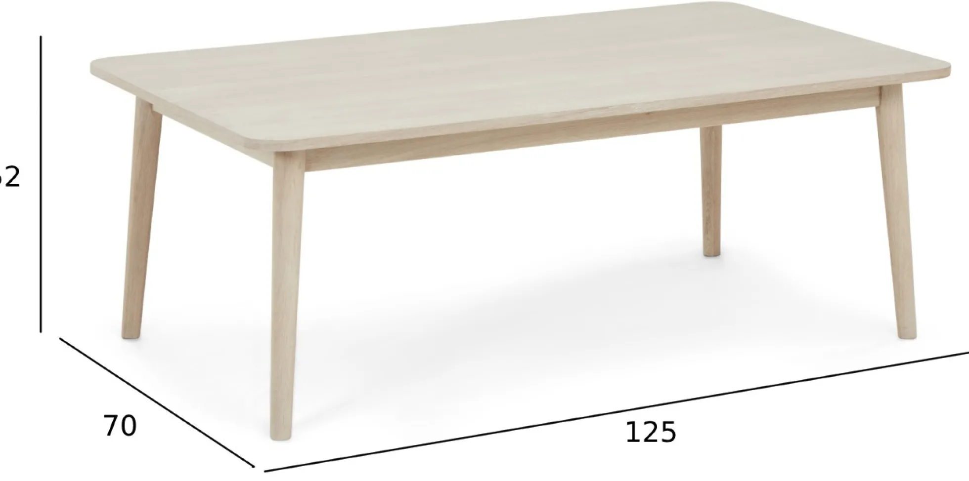 Nyborg eg natur 125x70cm