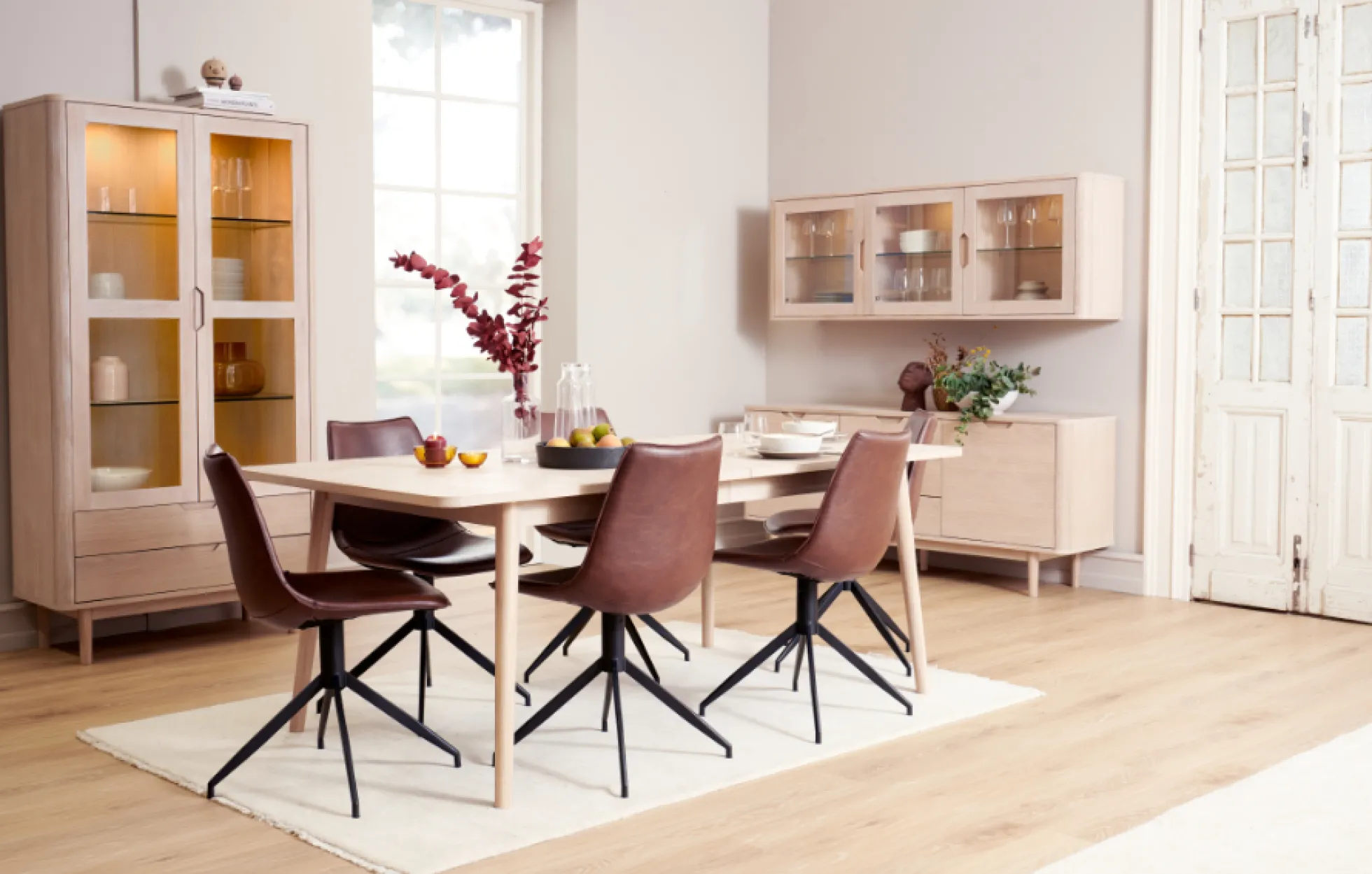 Nyborg 200x100x75cm eg hvidolieret/hvidolieret